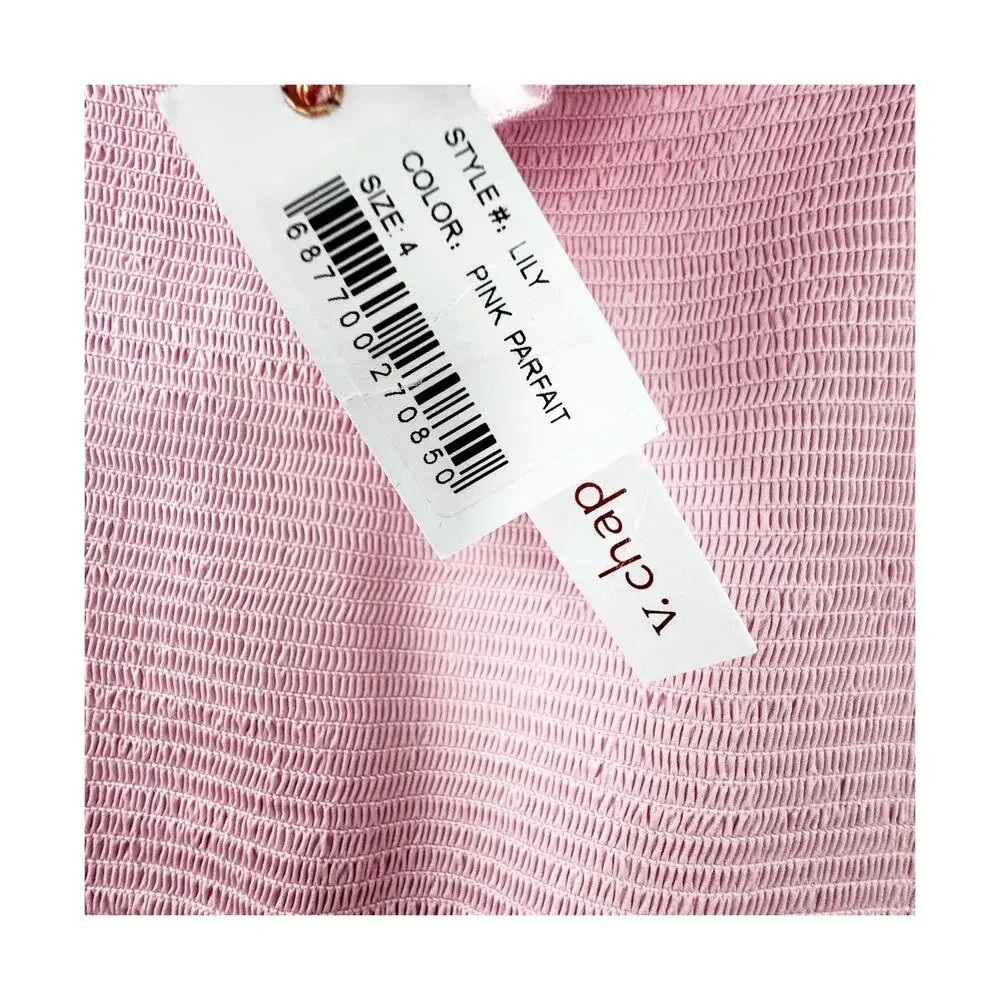 V. Chapman The Lily Midi-Length Dress Sleeveless in Pink Parfait Size 4 NWT - Picture 10 of 14